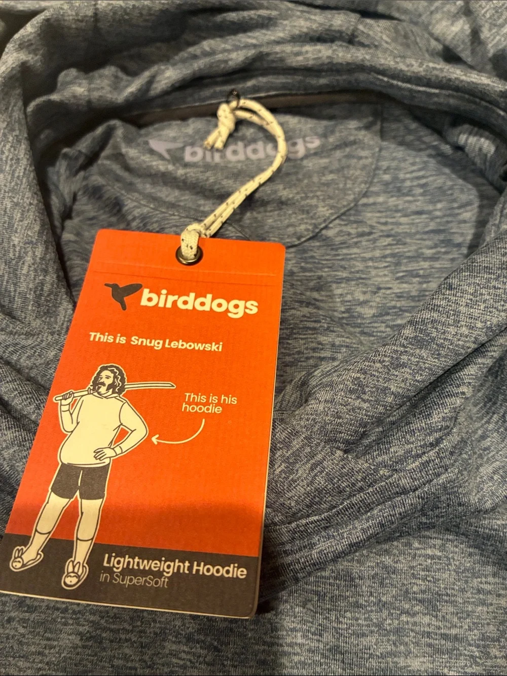 Small Birddogs Lightweight Blue Hoodie NWT
